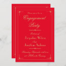 Search for romantic engagement party invitations Red