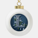 Search for monogram l christmas tree decorations Initial