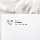 Search for smile face return address labels Green