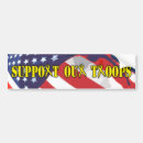 Search for support our troops bumper stickers Military