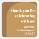Search for brown square stickers Bridal shower