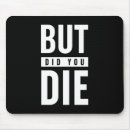 Search for or die mousepads Gym