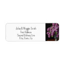 Search for lilac flower return address labels Purple