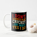 Search for funny cricket coffee mugs Vintage