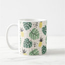 Search for palm leaf pattern mugs Background