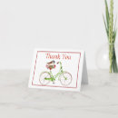 Search for bicycle thank you cards Watercolor