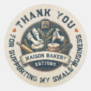 Search for rustic bakery stickers Pastry chef