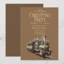 Search for train christmas invitations Steam locomotive