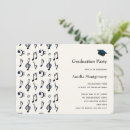 Search for music notes graduation invitations Musician