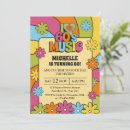 Search for 1960s rock invitations Flower power