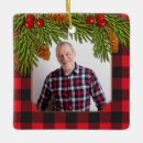 Search for red and black buffalo plaid christmas tree decorations Xmas