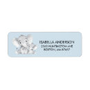 Search for blue elephant return address labels Animals