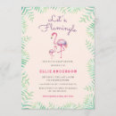 Search for pink flamingo invitations Girl