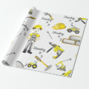 Search for construction birthday wrapping paper Simple