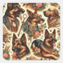 Search for vintage german stickers Puppy