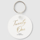 Search for 21st birthday key rings Elegant
