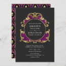 Search for purple black and gold invitations Skull
