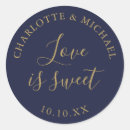 Search for navy blue gold wedding stickers Elegant