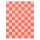 Search for pink and orange tablecloths Chequerboard