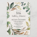 Search for foliage birthday invitations Rustic