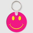 Search for happy face key rings Pink