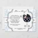 Search for black damask invitations Blue