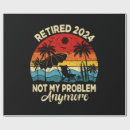 Search for funny retirement wrapping paper Retro