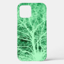 Search for tree silhouette iphone cases Green