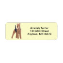 Search for airedale return address labels Terriers