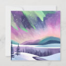 Search for northern lights cards Watercolor