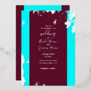 Search for turquoise and silver invitations Calligraphy