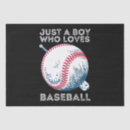 Search for baseball tissue paper Boy