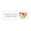 Search for rustic burgundy return address labels Watercolor flowers