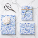 Search for blue toile wrapping paper Trendy
