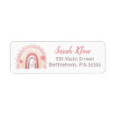Search for bohemian return address labels Pink