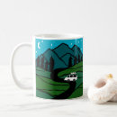 Search for mountains and trees mugs Camping