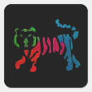 Search for colourful tiger stickers Rainbow