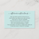 Search for teal business cards Script