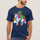 Search for unicorn riding dinosaur tshirts Trex