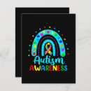 Search for autism spectrum disorder postcards Awareness