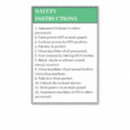 Search for instructions stickers Safety