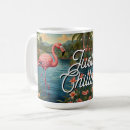 Search for retro flamingo mugs Tropical