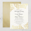 Search for vintage rehearsal dinner invitations Gold