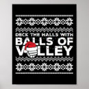Search for funny volleyball posters Xmas