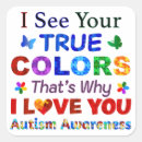 Search for seeing stickers Autism awareness