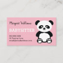 Search for babysitting business cards Cute