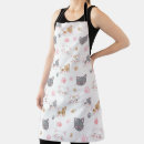 Search for cute drawing aprons Cat lovers