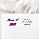 Search for purple graduation return address labels College