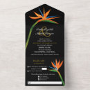 Search for paradise wedding invitations Bird of paradise