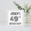 Search for 49th invitations 49 years old